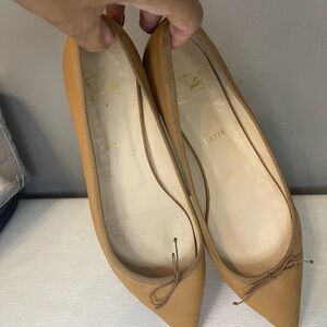 Christian Louboutin Women's Tan Flats
